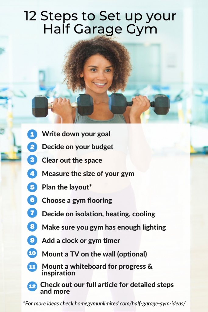 12 steps to set up your half garage gym